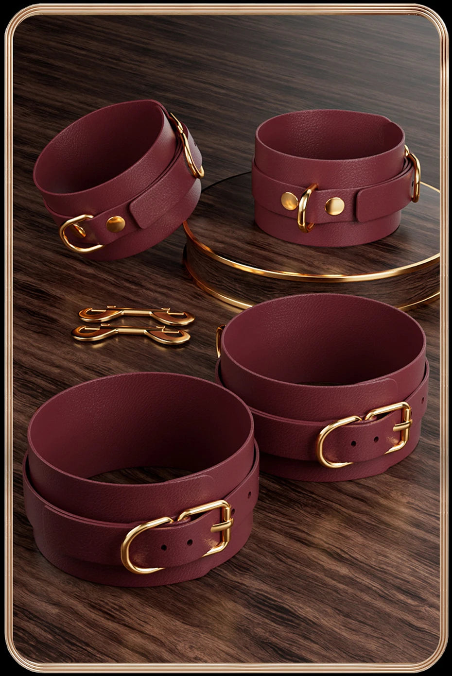 Premium BDSM Bondage Kit for Couples Bed Restraints Women's Bandage Slave Collars Obedience Adult Erotic Accessories