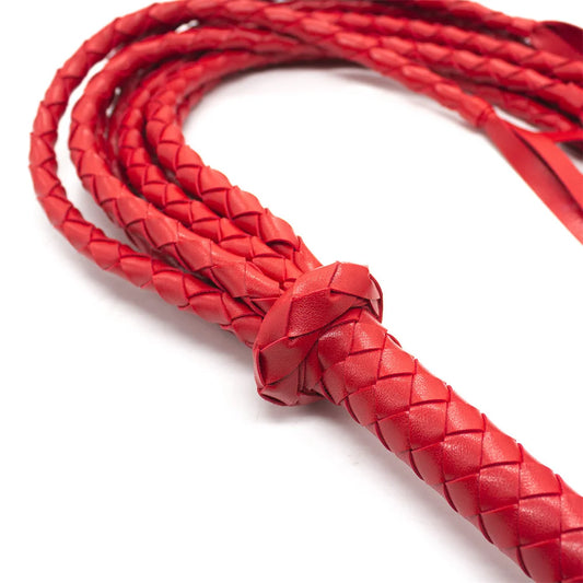 30-Inch Leather BDSM Flogger Whip for Couples