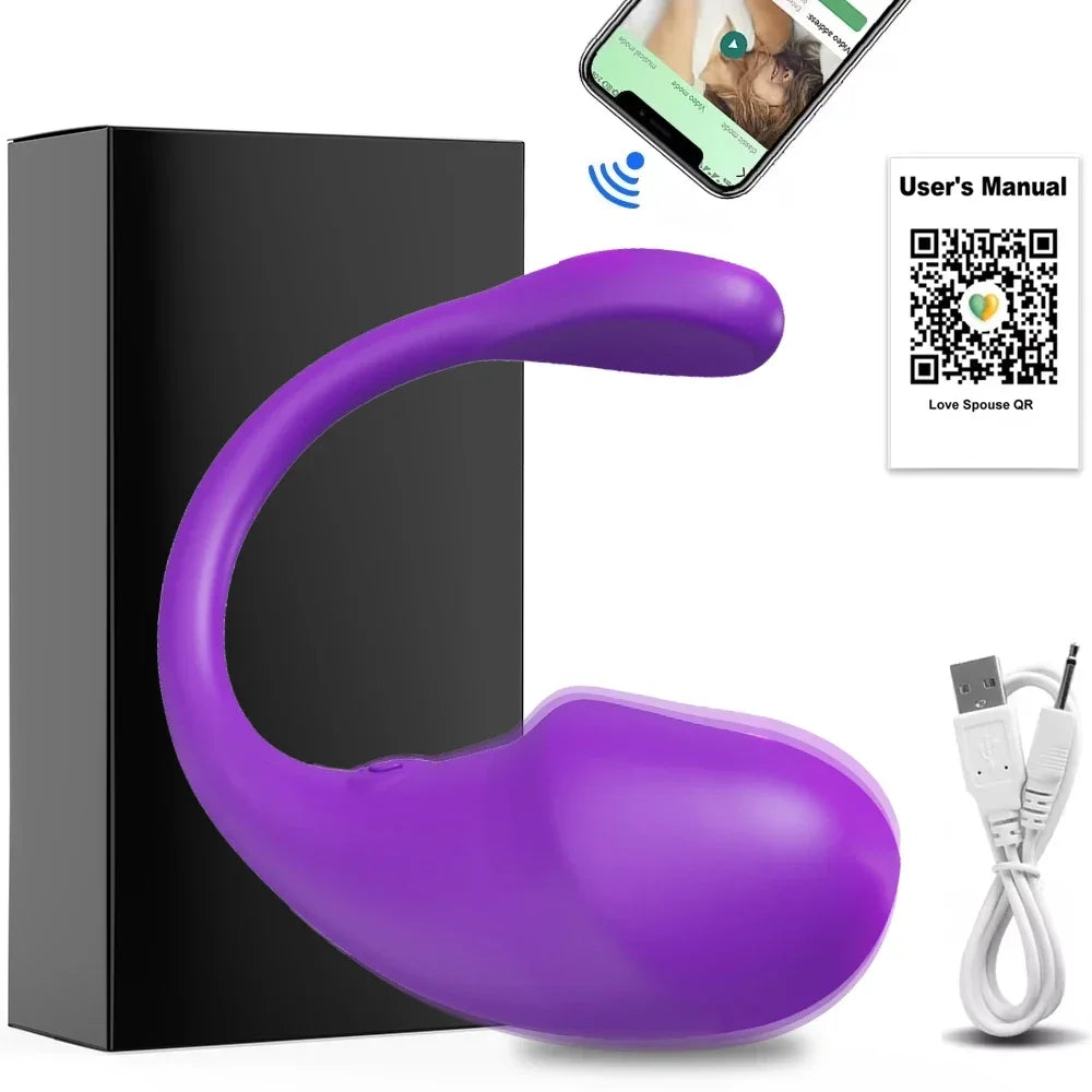 APP Controlled Vaginal Vibrators G Spot Anal Vibrating Egg Massager Wearable Stimulator Adult Sex Toys for Women Couples