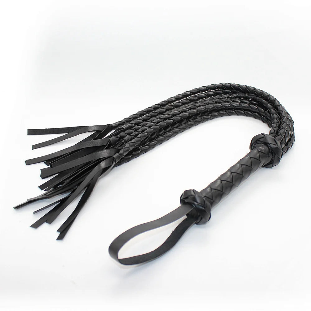 78CM Leather Sex Spanking Whip Bdsm Bondage Gay Fetish Horse Tassel Tails Lash Adult Flogger Flirt Erotic Toys for Couples Women