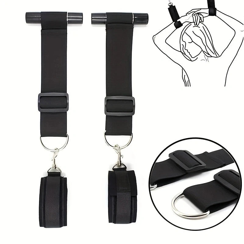 BDSM Door Swing Sex Toys Bondage Slave Sex Slings Hanging Sextoys Handcuffs Couples Flirting Handcuffs Bondage