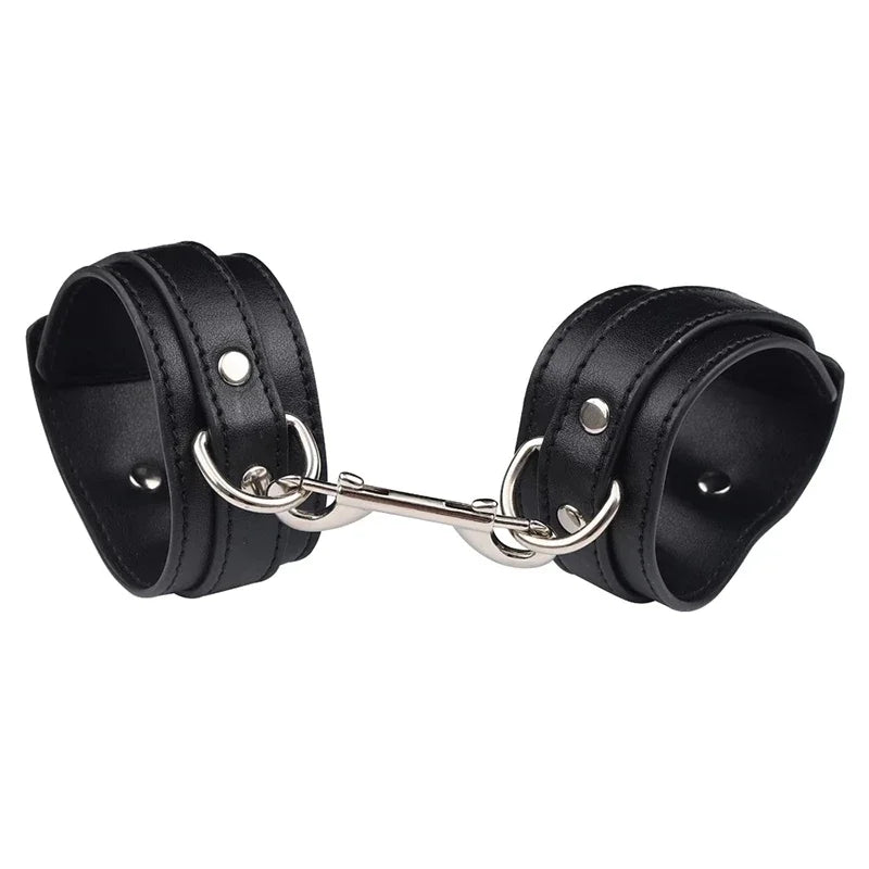 BDSM Sexual Couples Training Kit Metal Anal Hook Necklace Bondage Handcuffs Sex Toys for Women Sadomasochism Accessories