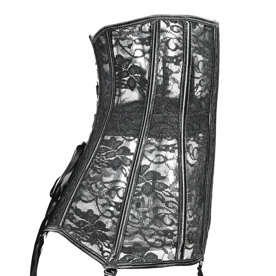 Corset Sexy Gothic Clothing Underbust Bustiers Lace Slimming Sheath Corsage Modeling Strap Waist Bodice for Women Plus Size