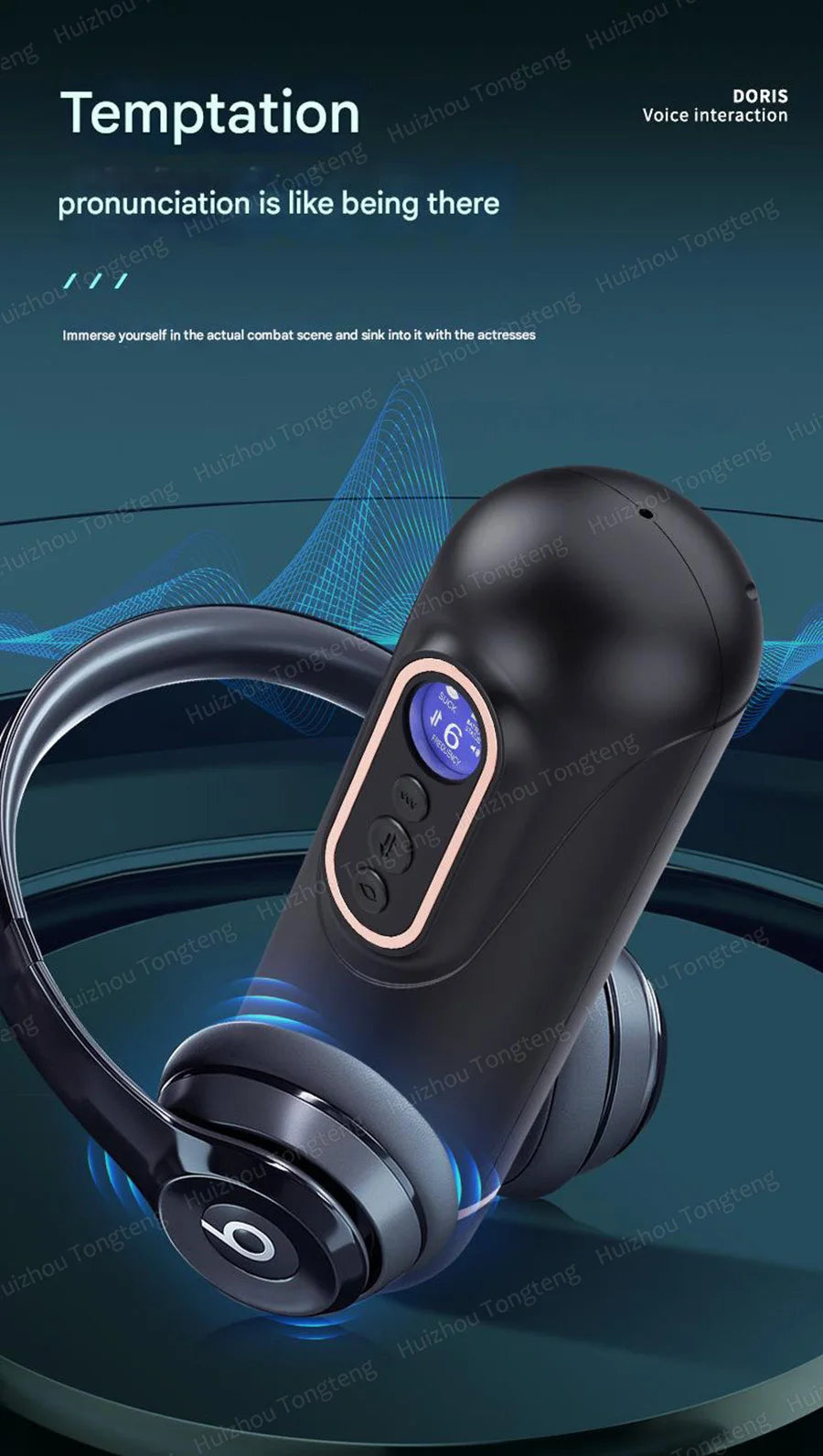 Male Masturbators Cup Penis Pump with Thrusting Sucking 3D Textured Sleeve Heating Blowjob Mens Sex Toy Pocket Pussy for Men