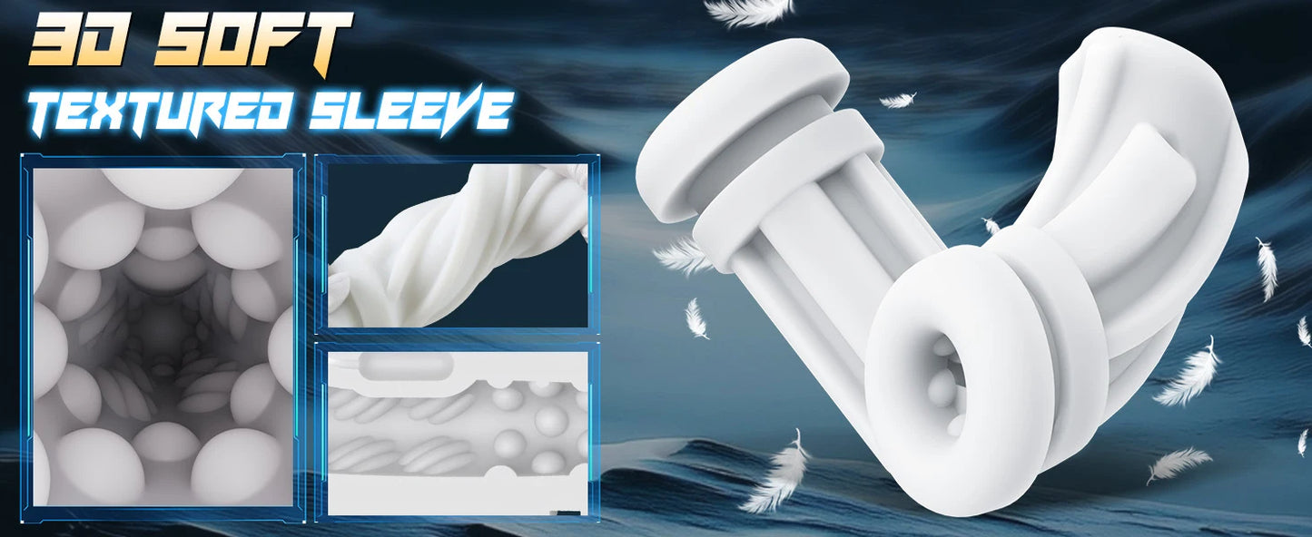 Automatic Telescoping Male Masturbator Cup Penis Pump Pocket Pussy with 9 in 1 Suction Vibrating Modes App Controll Sex Toy