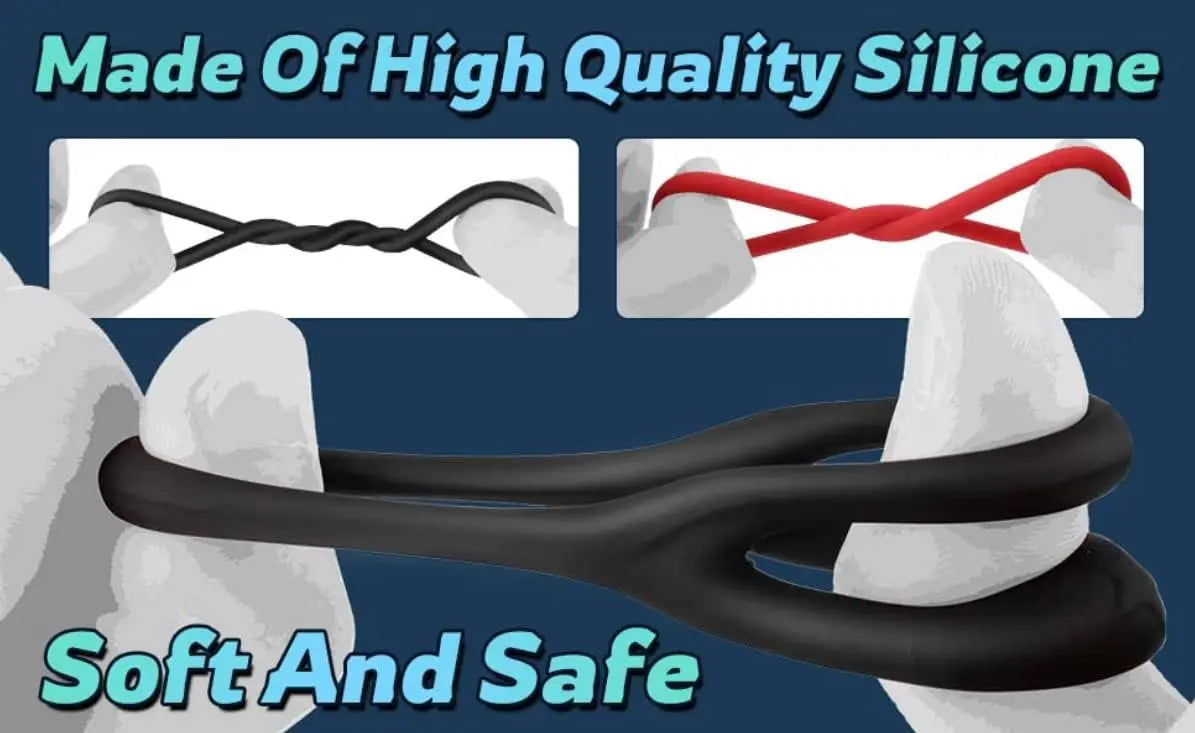 Cockring Penis Cock Ring on for Man Delay Ejaculation Sex Toys for Men Couple Expandable Dick Genital Rings Penisring Adults