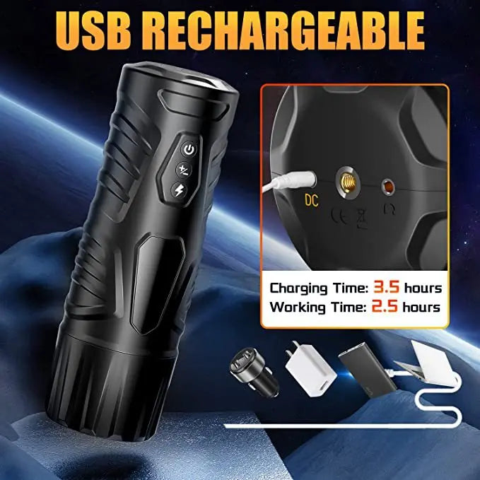 Automatic Telescoping Male Masturbator Cup Penis Pump Pocket Pussy with 9 in 1 Suction Vibrating Modes App Controll Sex Toy