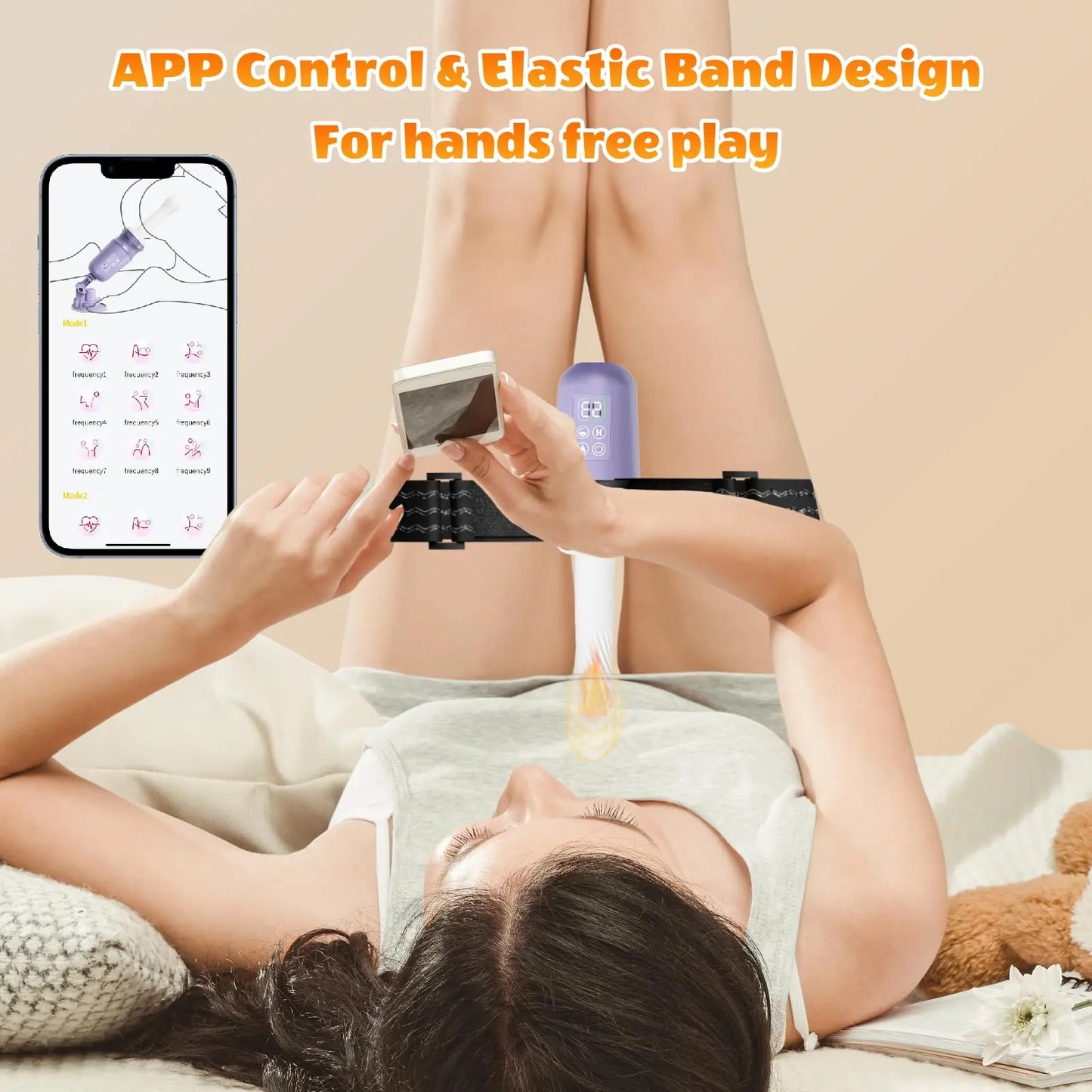 APP Control Sex Machine Thrusting Dildo Vibrator with Heating Function for Men 10 Vibrating and Thrusting Modes Adult Sex Toys