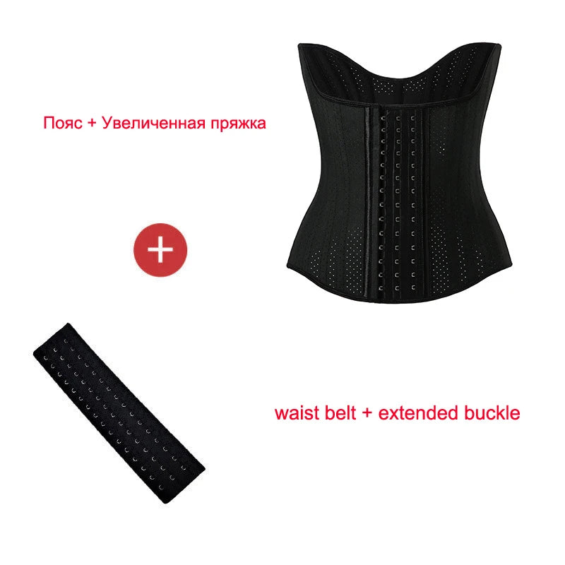 Slimming Sheath Latex Rubber Waist Trainer Cincher Corset Shapewear Belly Body Shaper Modeling Strap Fajas Colombian Girdle Belt