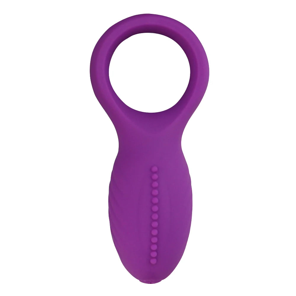 Dual Vibrating Cock Ring Dick Penis Ring Cockring Soft Silicone Adult Sex Toys for Men for Couples Enhancing Harder Erection