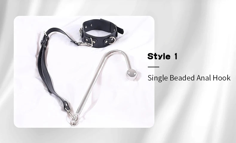 BDSM Sex Bondage Kit Restraints Bondage Restraints Metal Anal Hook Harness Necklace Bondage Handcuffs Adult Sex Toys Bondage Set