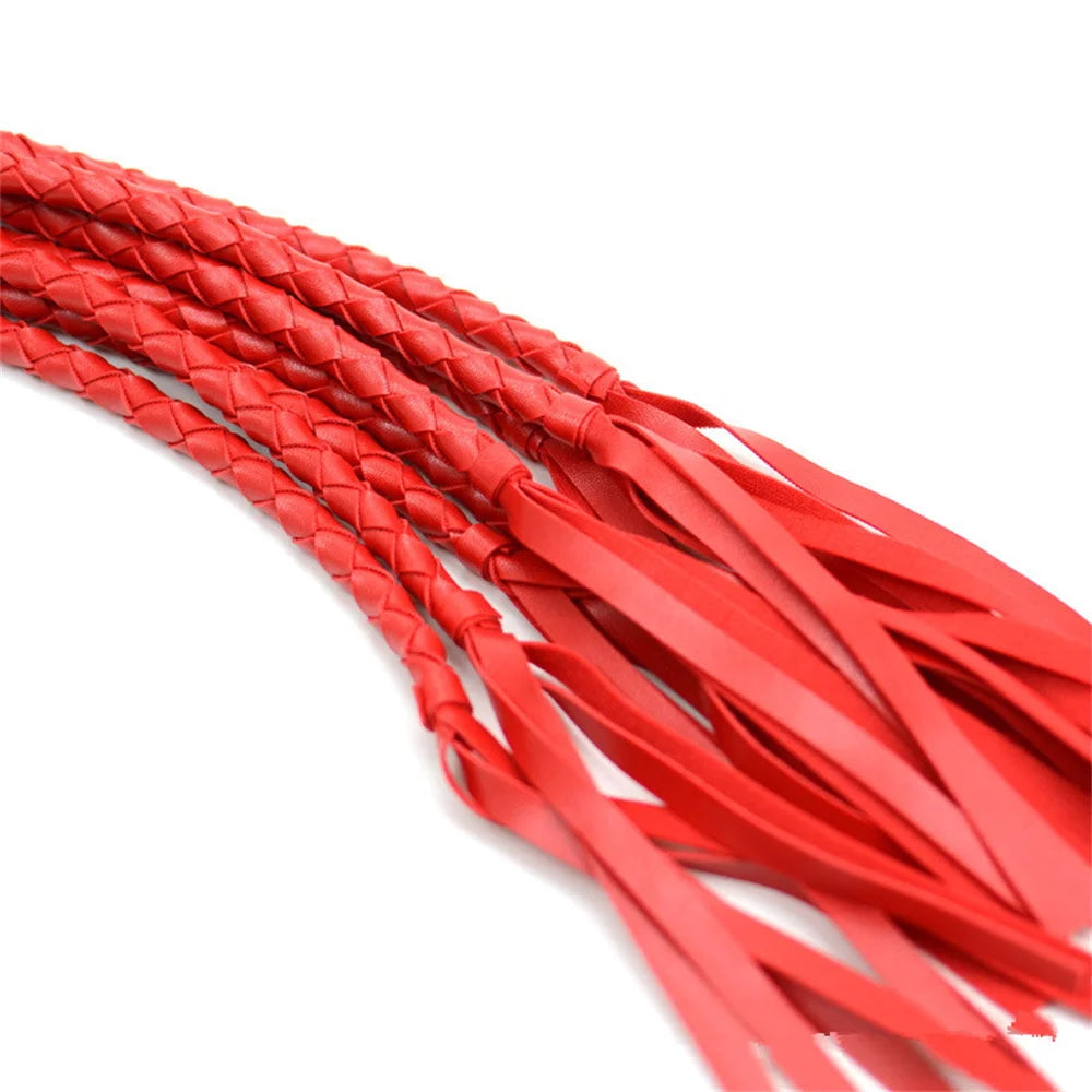 78CM Leather Sex Spanking Whip Bdsm Bondage Gay Fetish Horse Tassel Tails Lash Adult Flogger Flirt Erotic Toys for Couples Women
