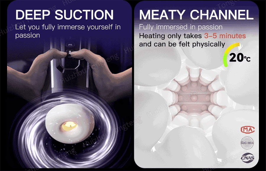 Male Masturbators Cup Penis Pump with Thrusting Sucking 3D Textured Sleeve Heating Blowjob Mens Sex Toy Pocket Pussy for Men