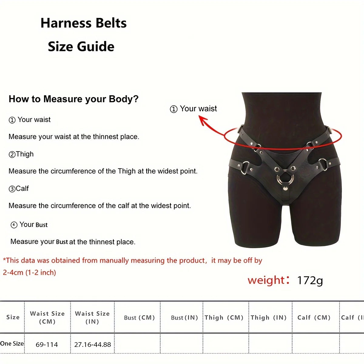 Women Sexy PU Leather strapon harness, Punk harness belt Strap on, Accessories For Party Dating.