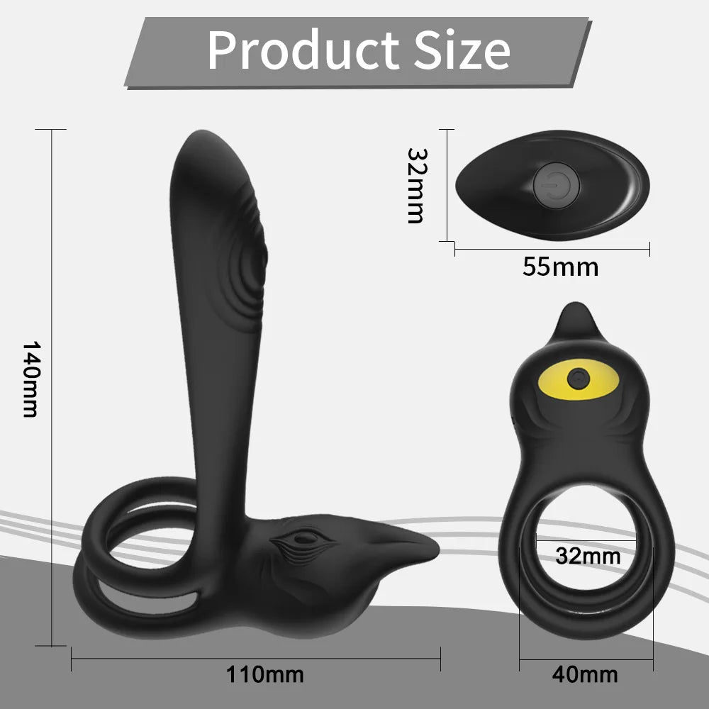Male Penis Rings for Delay and Ejaculation Control Unisex Vibrating Penis Masturbator Cock Rings Adult Product Sex Toys for Men