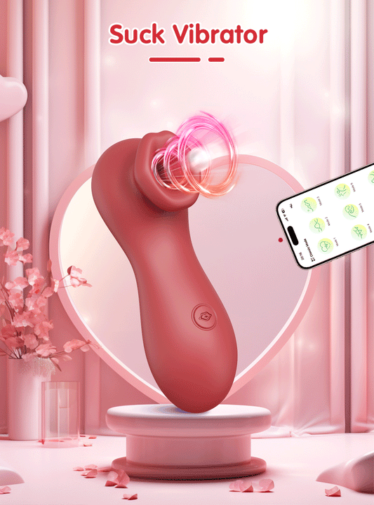 App-Controlled Clitoral Stimulator with Air Pulse & Tongue Vibration