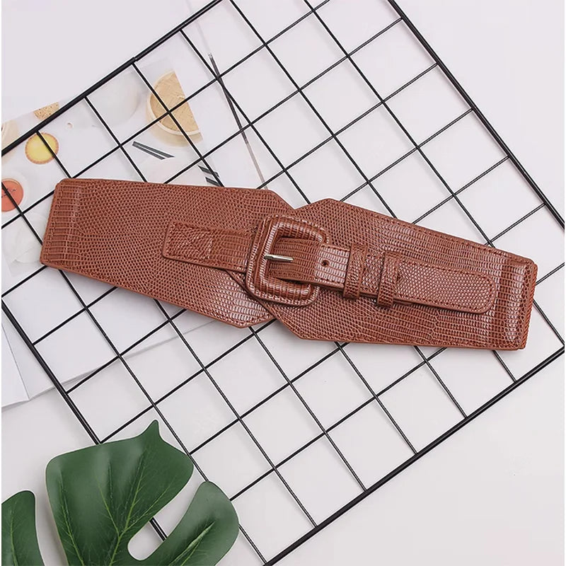 Plus Size Corset Belt Female Designer Belts For Women Dresses Wide Stretch Cummerbunds Elastic Ceinture Femmel Big Waistband