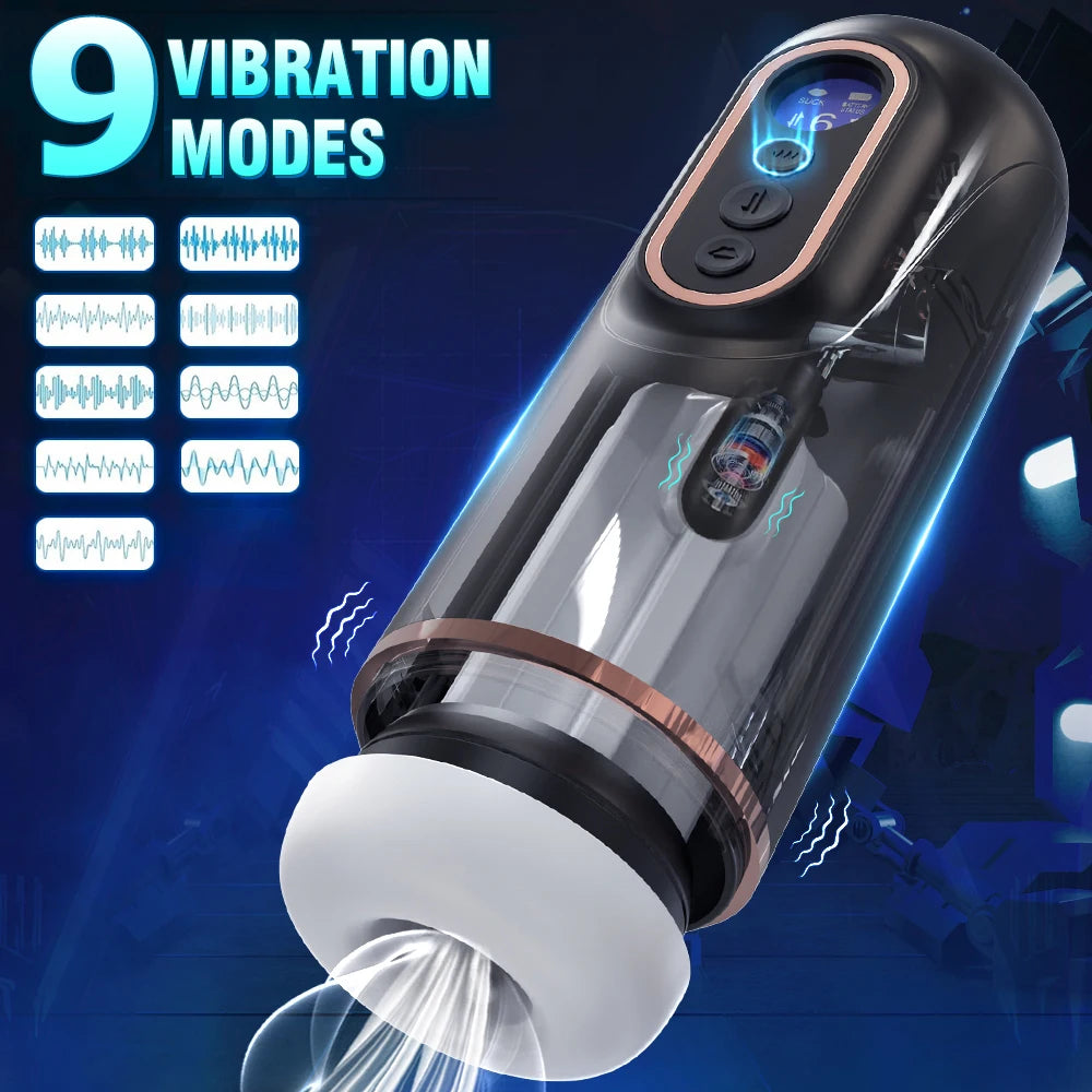 Automatic Thrusting Male Vibrators Sucking Vibrating Modes Pussy Pocket Sex Toys for Men Electric Penis Pump Masturbator Machine