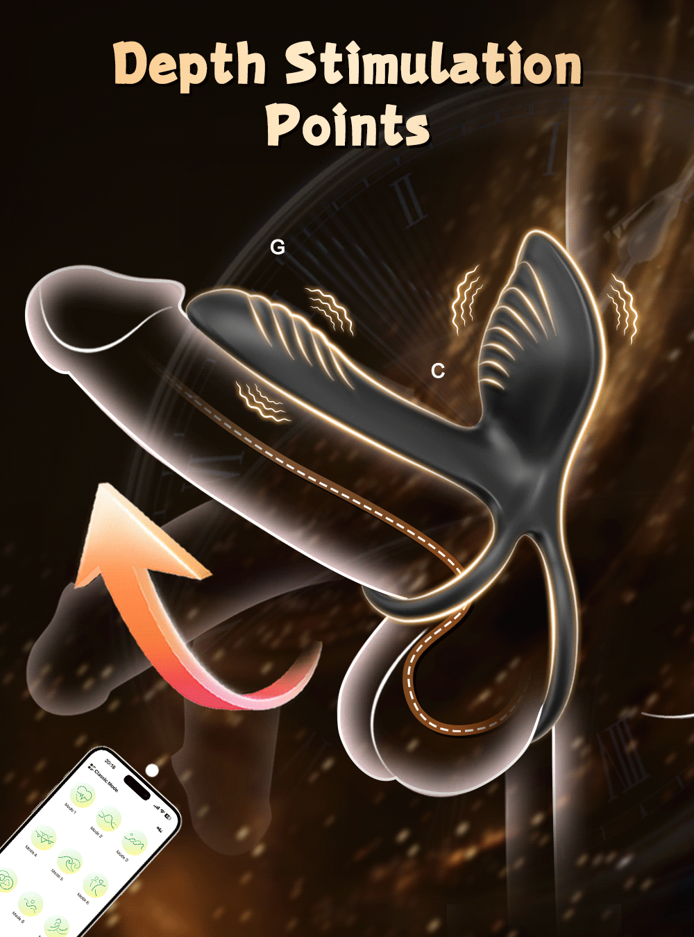 Penis Ring Men Couple Cock Ring Vibrator Ejaculation Delay Vibrating cock Ring Prostate Semen Lock Ring Sex Adult Erotic Toy