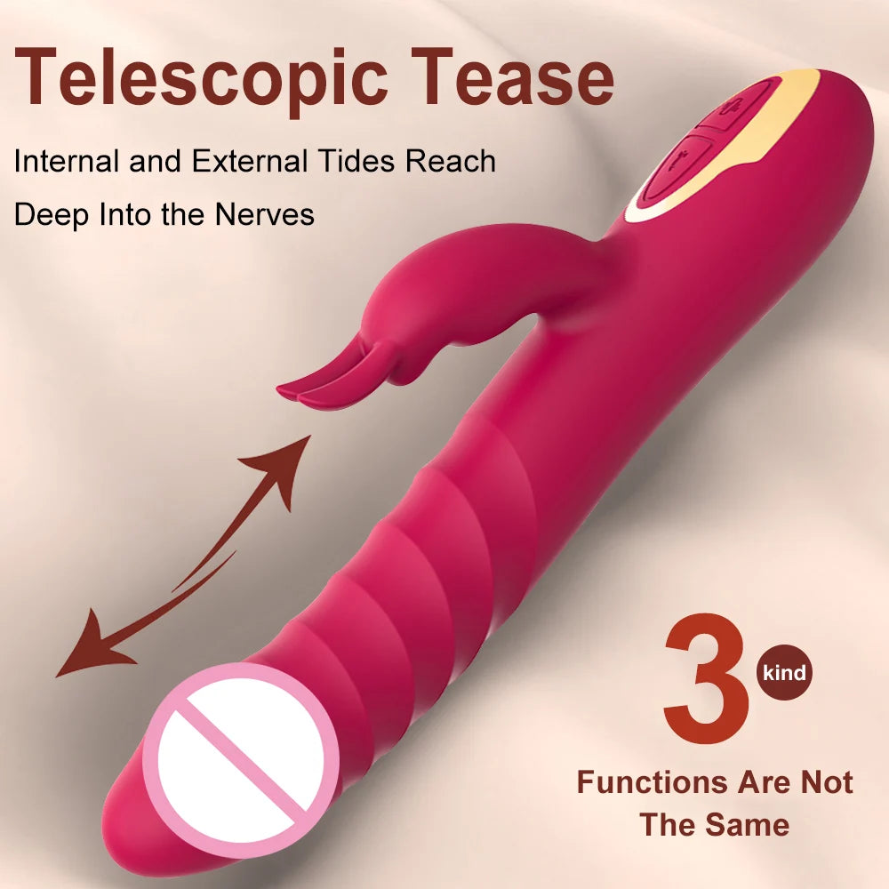 Erotii Thrusting Vibration Rabbit Clitoral Vibrator