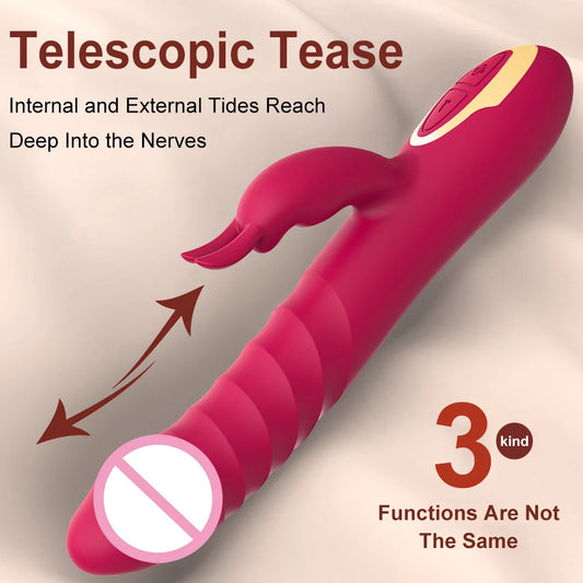 Erotii Thrusting Vibration Rabbit Clitoral Vibrator