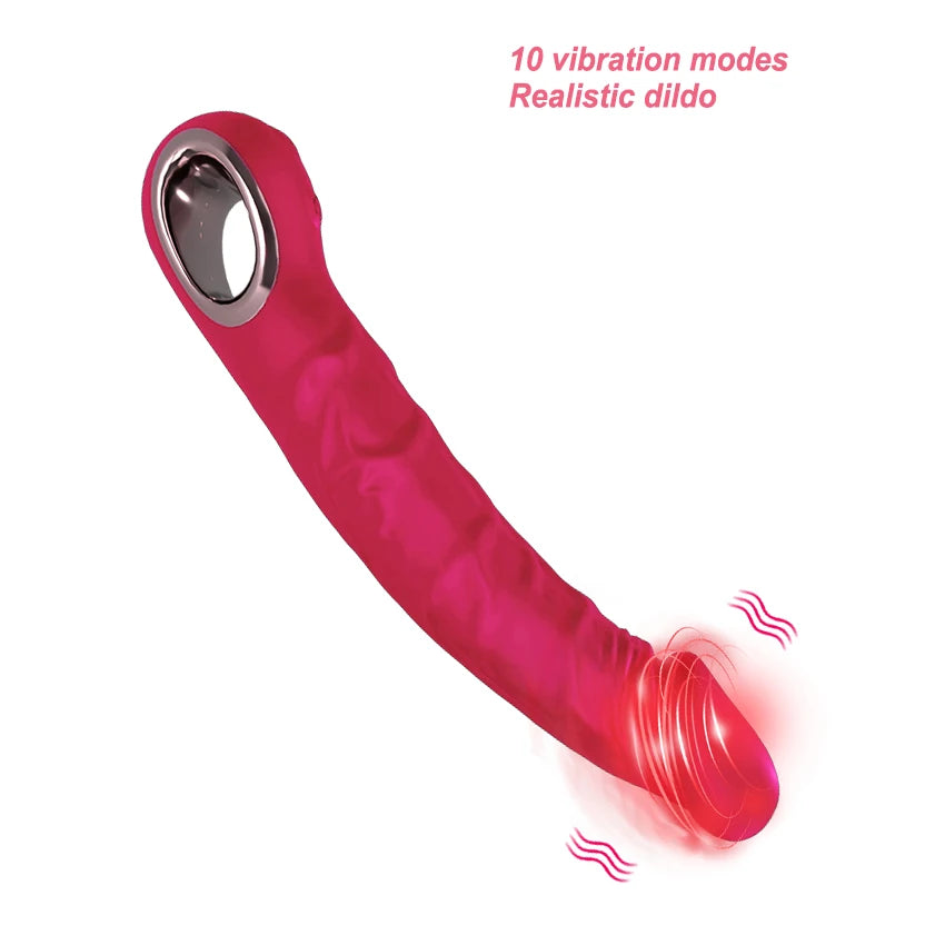 Long Vibrator Dildo Sex Toys For Women Powerful Vibro Magic Wand Clitoris And G Spot Stimulator Female Masturbation Adult Goods