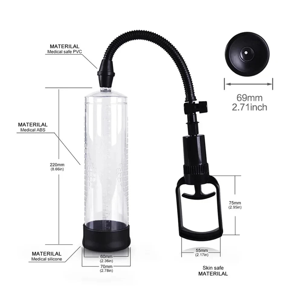 Penis Pomp Vacuum Pump for Pump Penis Vergroting Male Enhancement Erectie Cock Pomp Masturbator Penis Trainer Sex Toys for Man