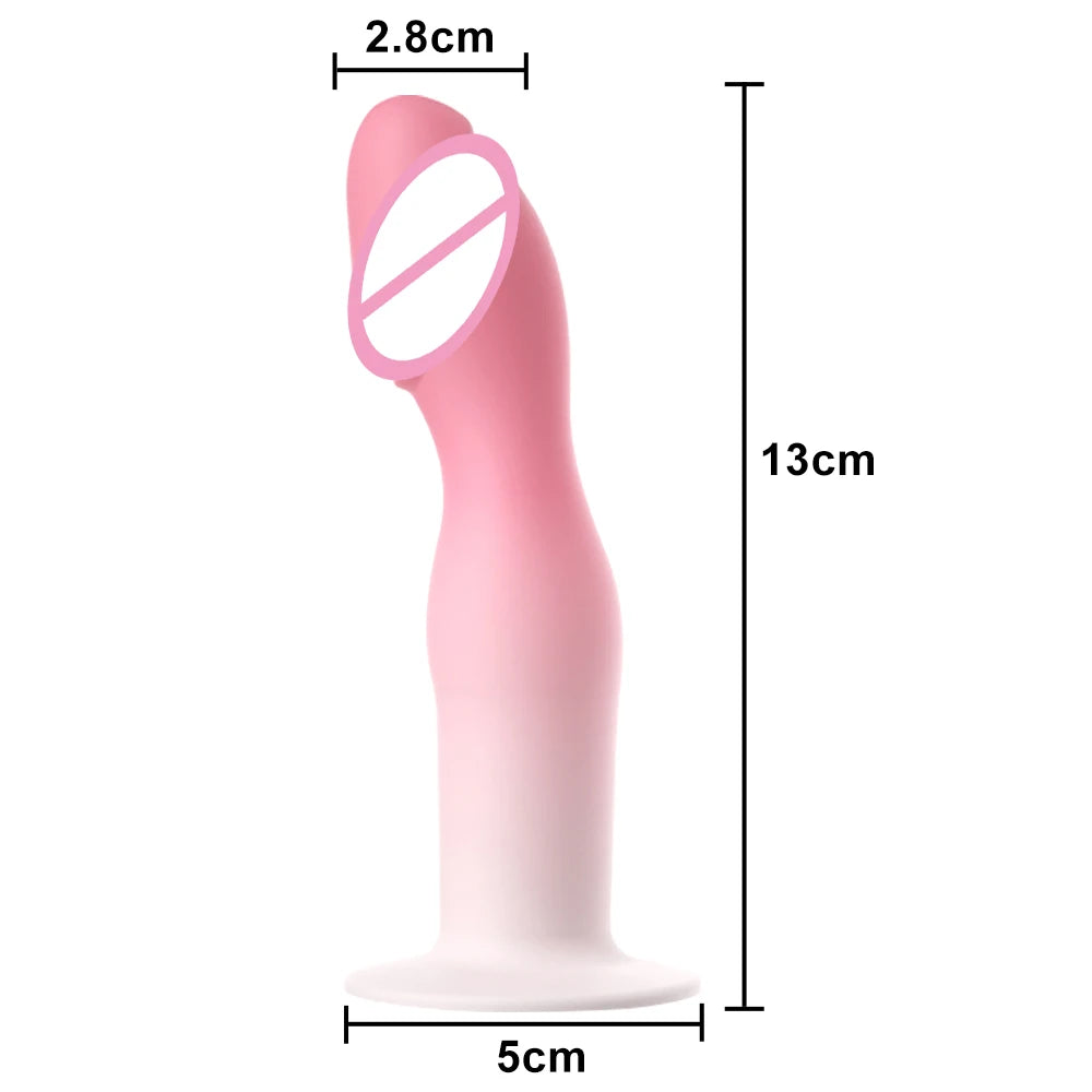 Big Dildo Vagina Clit G-Spot Massager For Lesbian Soft Silicone Anal Plug Dilatancy Erotic Toys Sex Toy for Women Men Couples