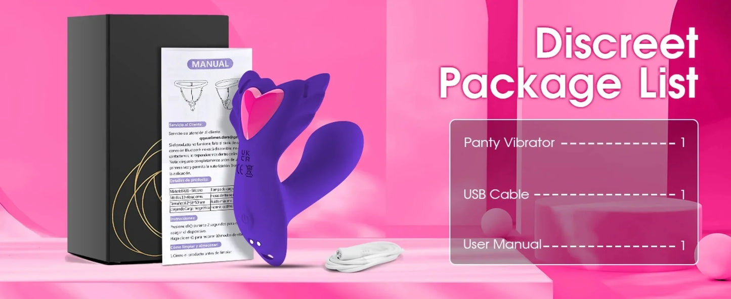 APP Control Panty Wearable Vibrator for Women Insert Dildo Clit Stimulation G Spot Massager Adult Sex Toys Sexual Pleasure Tools