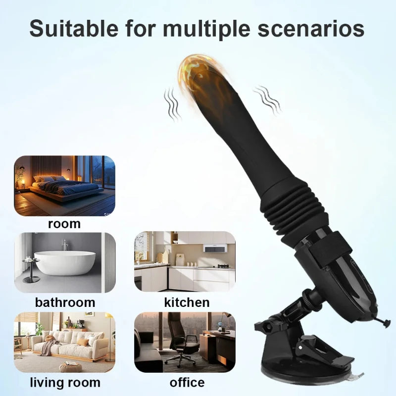 Sex Machine Thrusting Big Dildo Vibrator Vaginal G Spot Automatic Up Down Massager Retractable Pussy Adults Sex Toys for Women