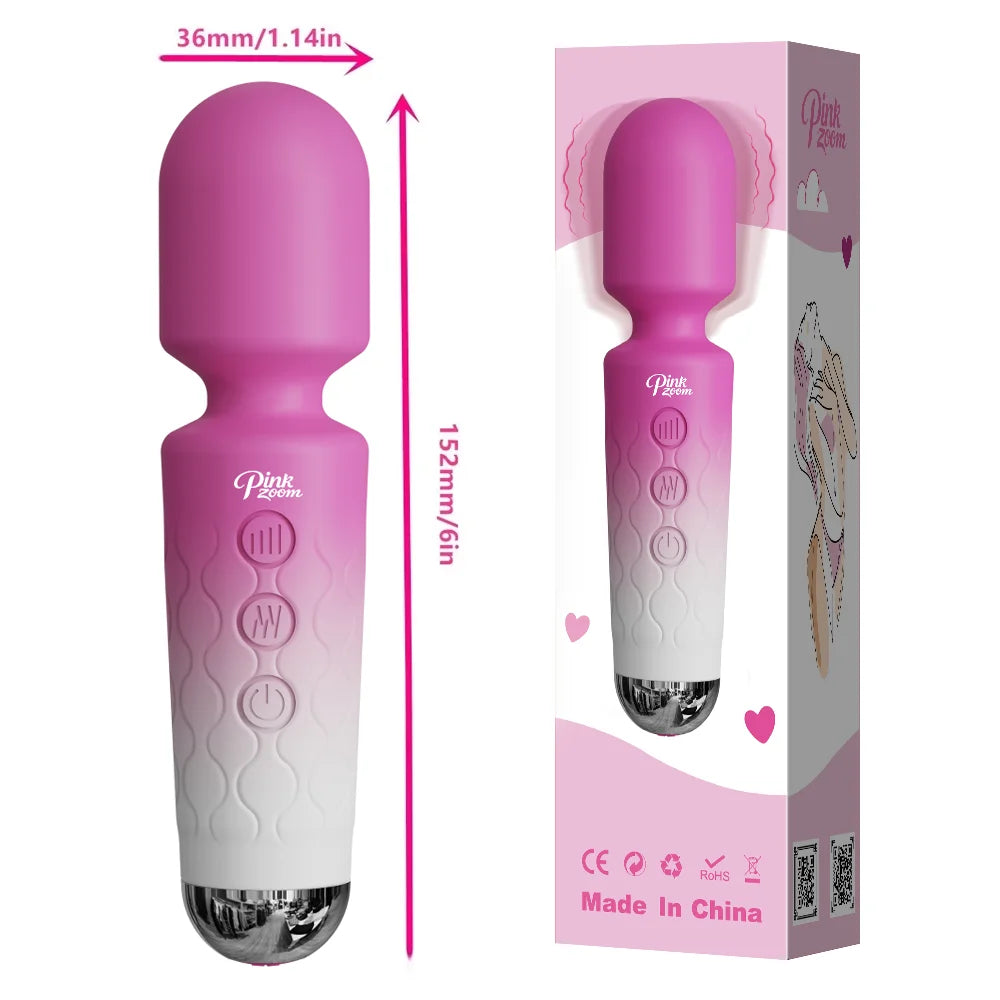 Powerful AV Vibrator for Women 20 Speeds Nipple G spot Clitoris Stimulator Magic-Wand Dildo Female Masturbation Adult Sex Toys
