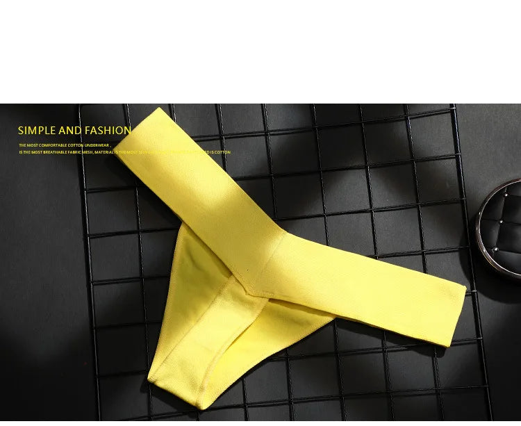 lingerie sexy underwear Unisex Seamless Sports Fitness Letters tanga hombre Deep V Wide Waist Low Waist Seamless Briefs Thong