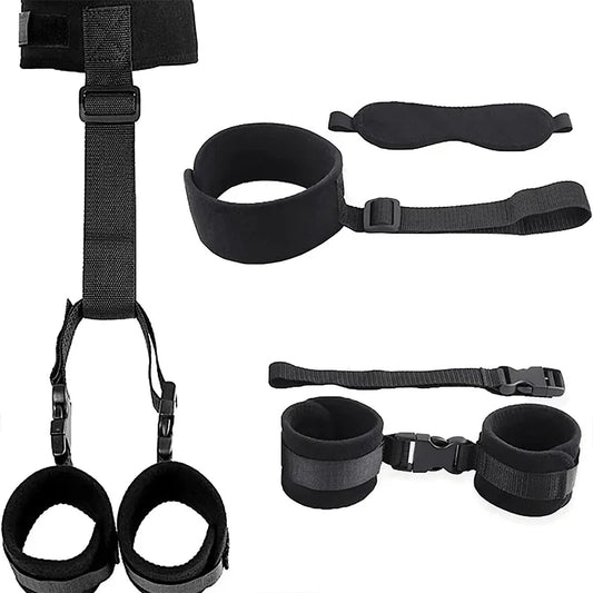 BDSM Couple Nylon Sex Toys Bondage Gear Restraints Women Collar Fetish Sex Products Adult Games Slave Neck Handcuffs Sexshop