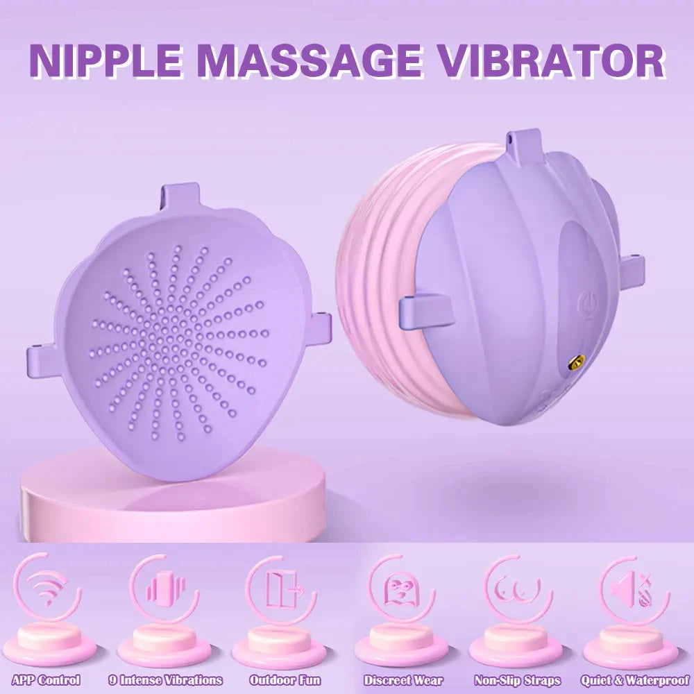 Sex Toys for Women Wearable Nipple Vibrator Breast Massage APP Remote Control Female Masturbator Toys Adult Supplies