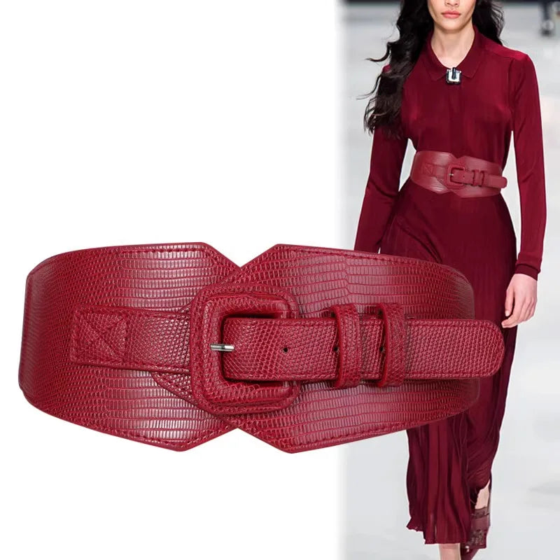 Plus Size Corset Belt Female Designer Belts For Women Dresses Wide Stretch Cummerbunds Elastic Ceinture Femmel Big Waistband