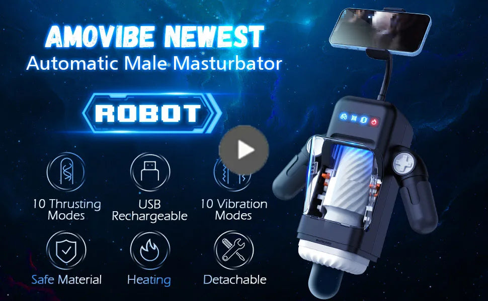 SENSIVO Robot Automatic Male Masturbator Vibration Blowjob Machine Silicone Vagina Masturbation Cup Sex Toys Adult Goods for Men