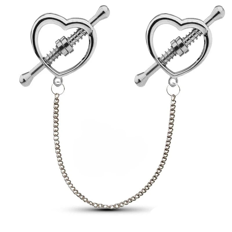BDSM Type Metal Adjustable Nipple Toy Adult Toys Spring Clamps Couple Accessories Gravity Ball Weight Pendant Clip Sex Games