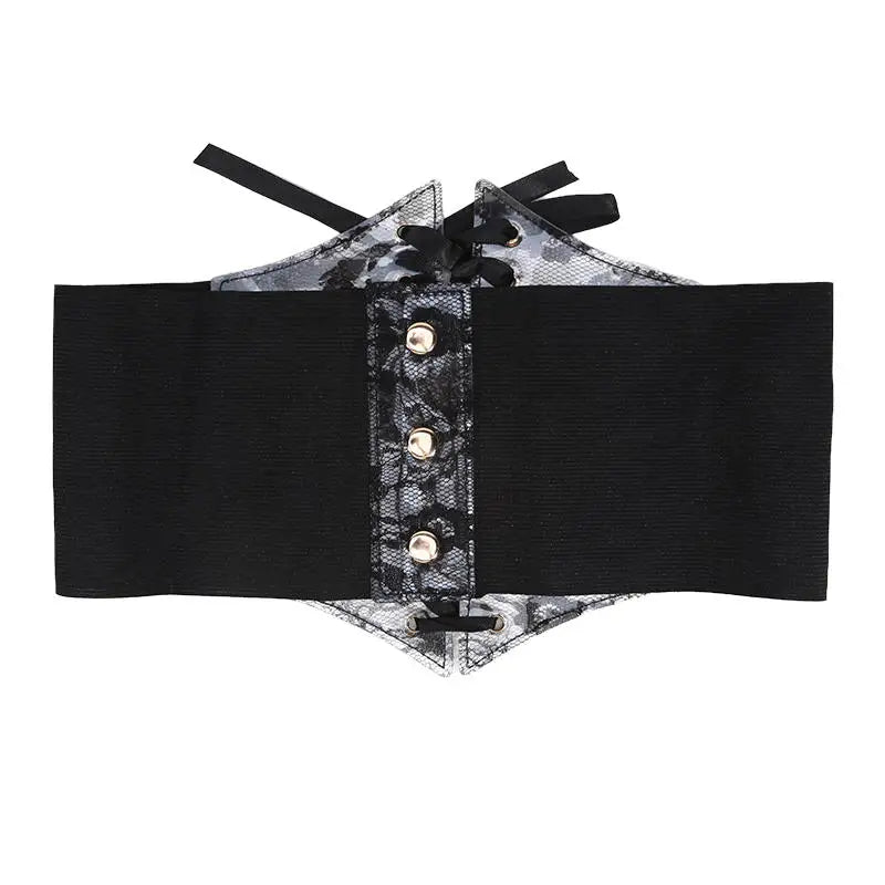 Fashionable Waistband Women's Lace-up Corset Belt, Retro Style For Ladies Suitable For Casual Wear And Special Occasions
