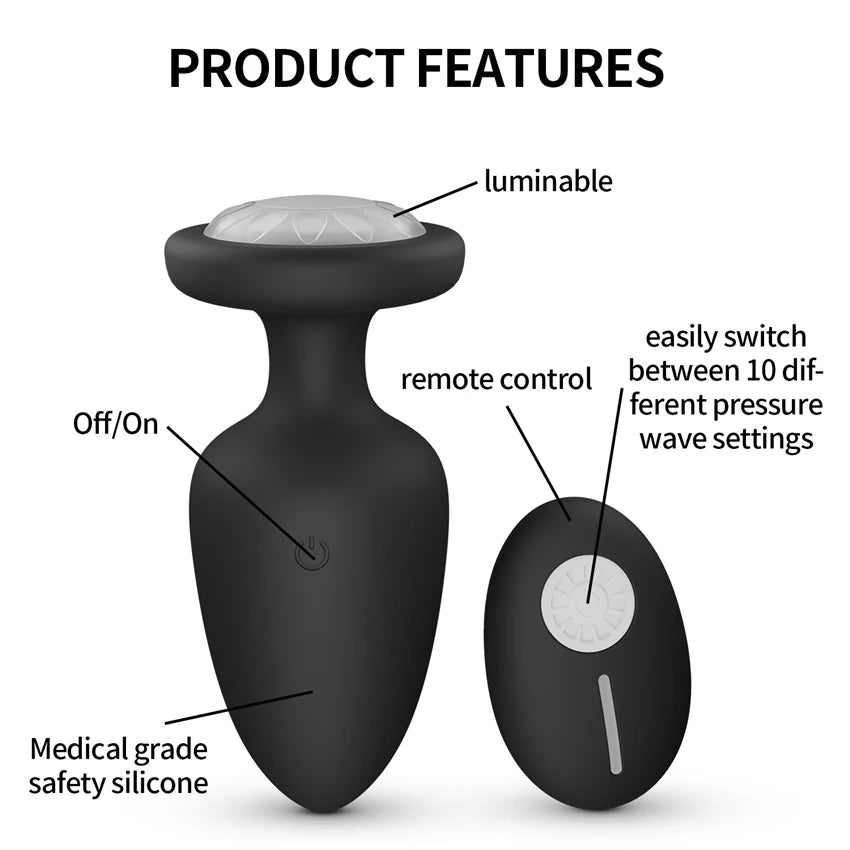 360° Rotation Wireless Control Anal Vibrator APP Bluetooth Butt Plug Men Prostate Massager Male Ass Anal Adult Sex Toys Couples