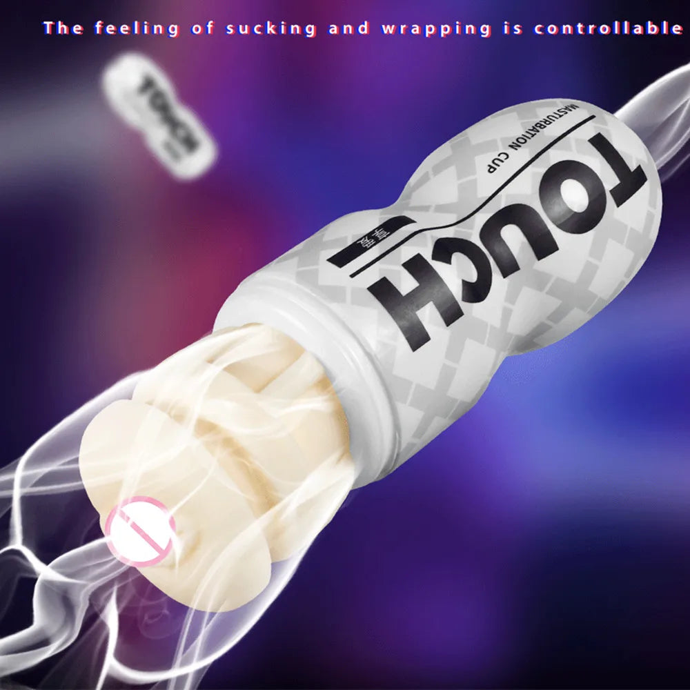 Male Masturbator Cup Soft Pussy Sex Toys Transparent Vagina Adult Endurance Exercise Products Vacuum Pocket Cup Sex Toys for Men