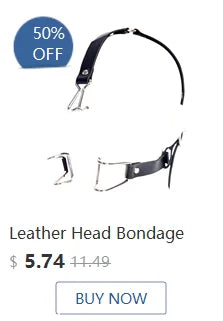 BDSM Leather Head Harness Oral Mouth Ball Restraint Hood Mouth Strap Bondage Gag Half Face Mask for Couple SM Slave Roleplay