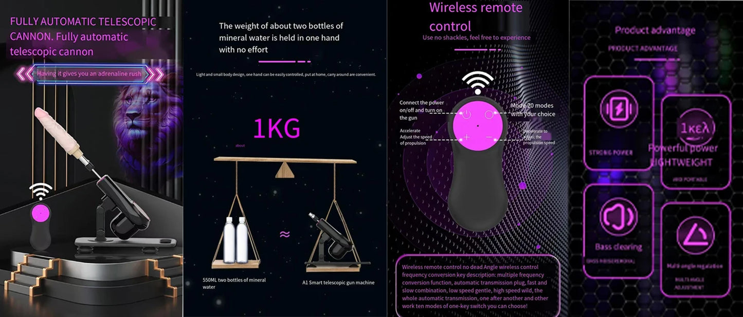 Automatic Electric Sex Machine Vagina Massage Multi-Speed Controller Vibrators Adult Big Dildos Sex Toys for Women Men Couples