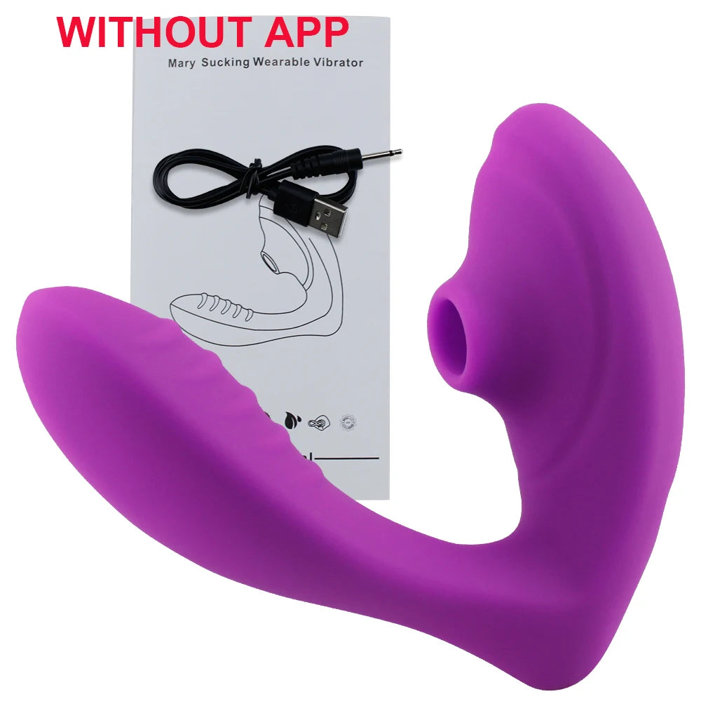 APP Controlled Vagina Sucking Vibrator 10 Speeds Vibrating Sucker Oral Sex Suction Clitoris Stimulator Erotic Sex Toys for Wome