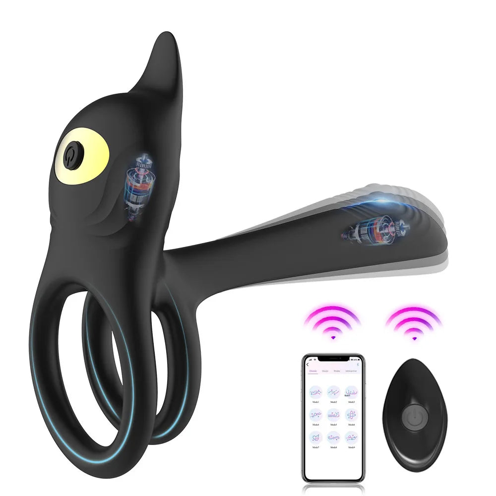 Male Penis Rings for Delay and Ejaculation Control Unisex Vibrating Penis Masturbator Cock Rings Adult Product Sex Toys for Men