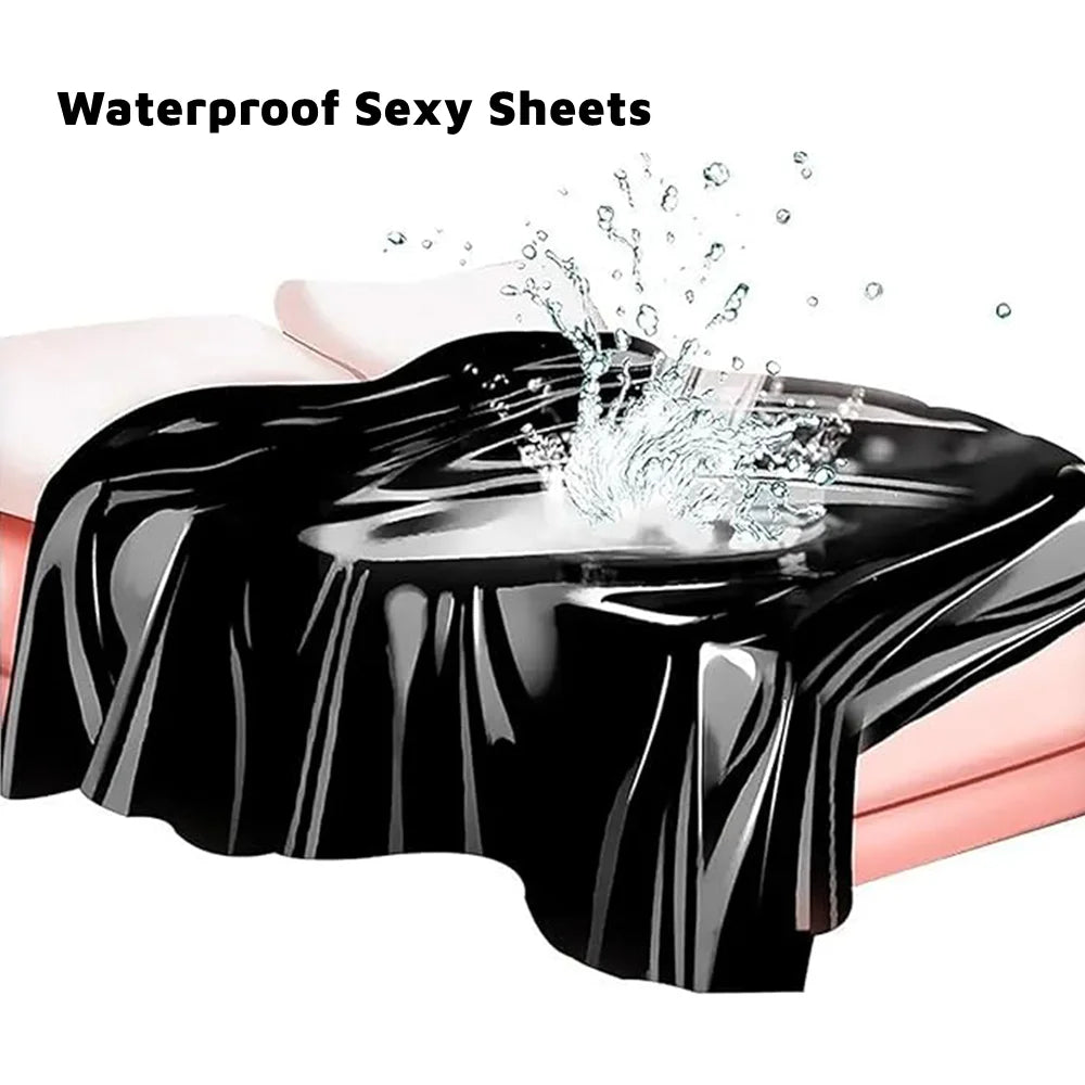 BDSM Lubricant Waterproof Adult Sex Bed Sheets Couple SM Slave Oil Massage Wax Resist Reusable Bed Cover Wetplay Sex Tool 2.1X2M
