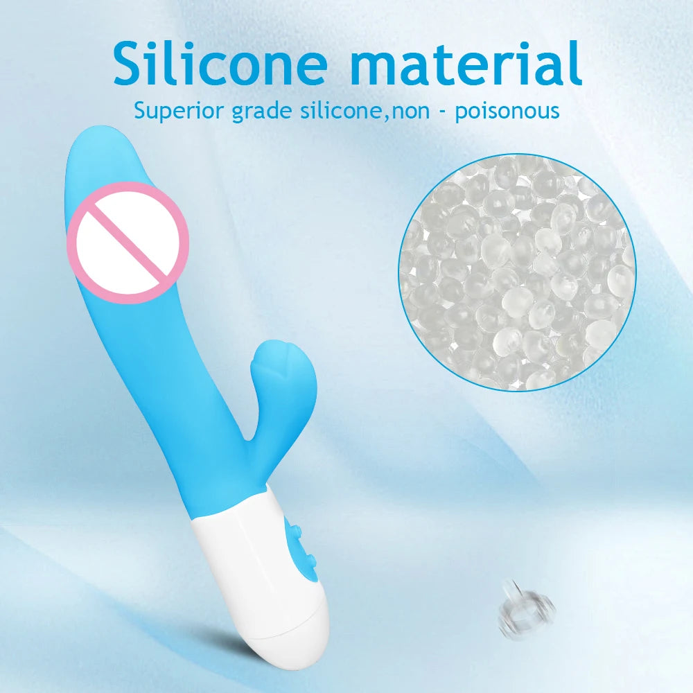 Vibrator Dildo for Women G Spot Vibrator Clitoral Stimulator Vibrating Wand 10 Mode Rabbit Vibrators Adult Sex Toy for Men Women