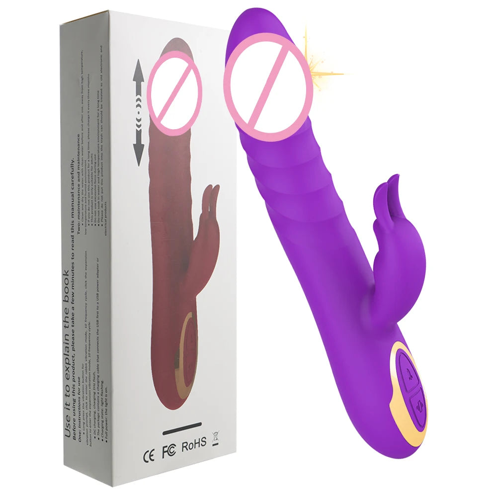 Erotii Thrusting Vibration Rabbit Clitoral Vibrator