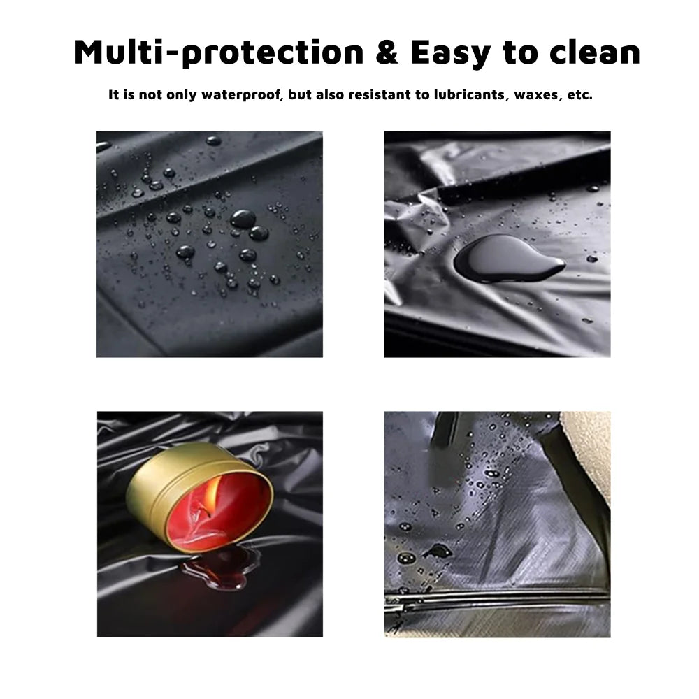 BDSM Lubricant Waterproof Adult Sex Bed Sheets Couple SM Slave Oil Massage Wax Resist Reusable Bed Cover Wetplay Sex Tool 2.1X2M