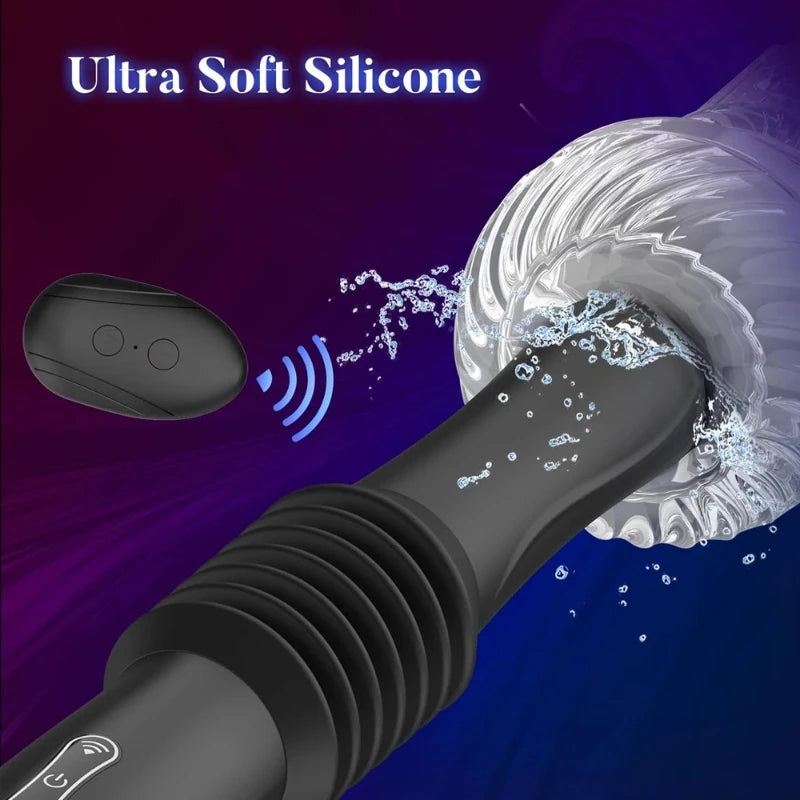 Sex Machine Thrusting Big Dildo Vibrator Vaginal G Spot Automatic Up Down Massager Retractable Pussy Adults Sex Toys for Women