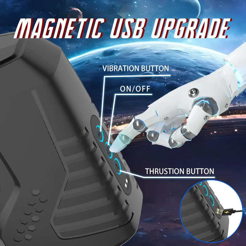 Automatic Telescoping Male Masturbator Cup Penis Pump Pocket Pussy with 9 in 1 Suction Vibrating Modes App Controll Sex Toy